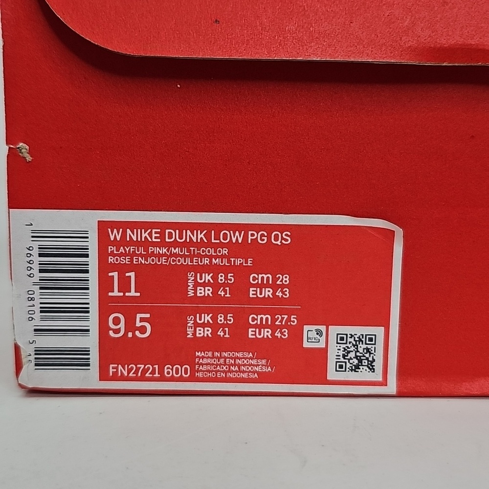 Nike x Parris Goebel Womens Dunk Low PG QS Playful Pink -Size 11 - Picture 2 of 9